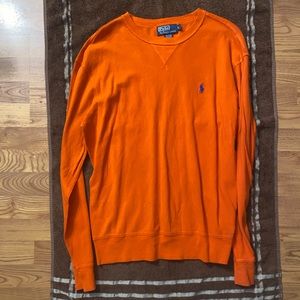 Polo long sleeve shirt, Size L, color orange